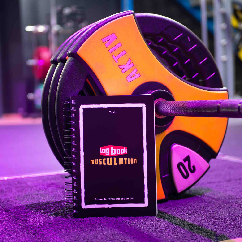 Logbook musculation Plus Ultra inspiré de My Hero Academia - Suivi d'entraînement et progression, carnet d'entraînement pour musculation et fitness